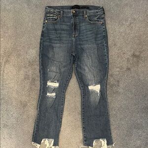Kendall & Kylie Blue Ankle Cropped Jeans